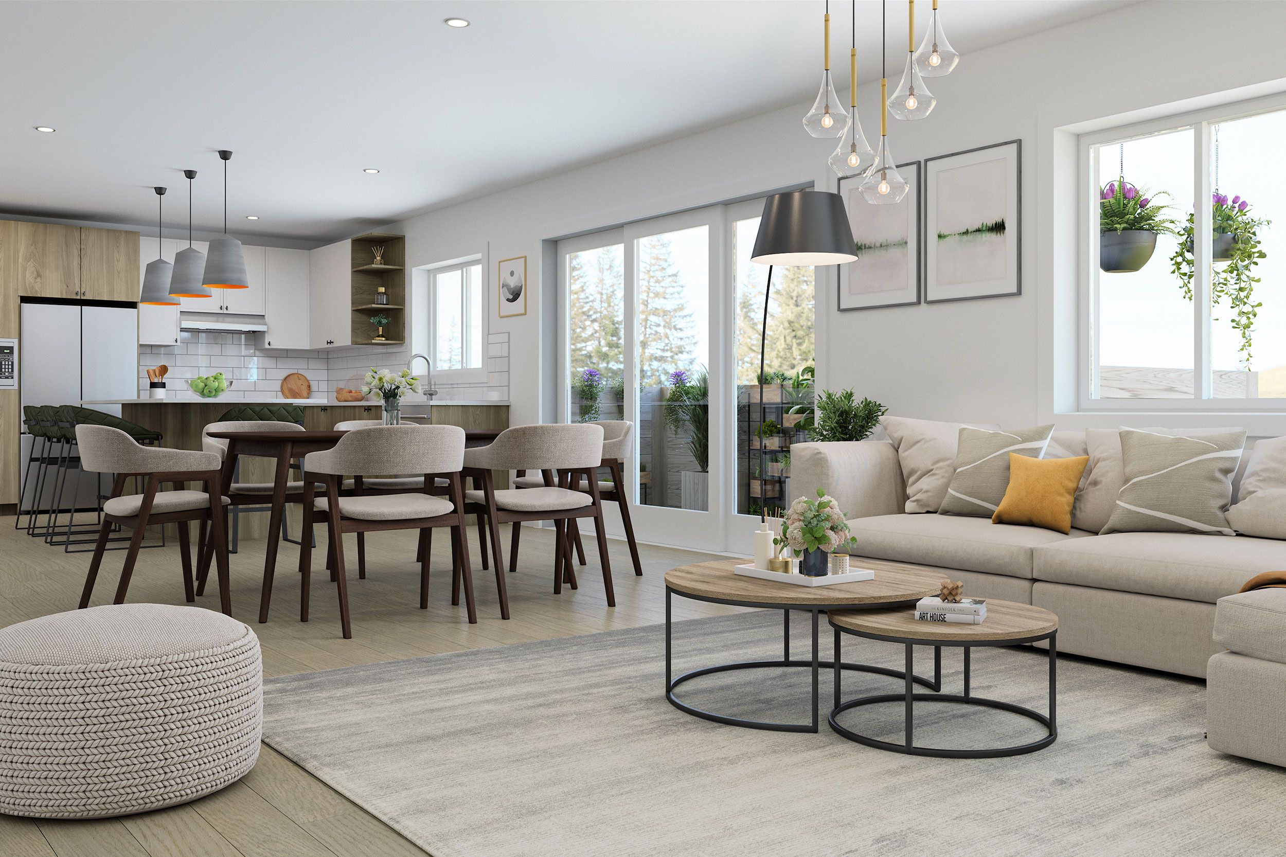 Close-up architectural detail highlighting the building's material palette: textured wood cladding, black metal accents, and glass balustrades. Design elements reflect both modern urban architecture and Pemberton's mountain town character.